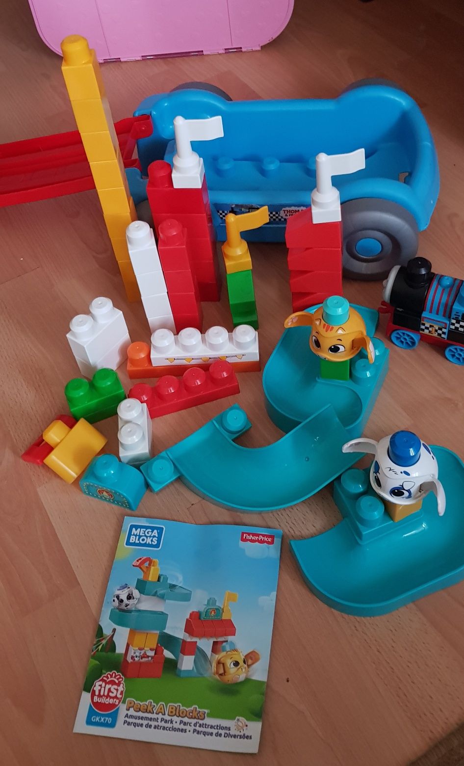 fisher price klocki plus tomek i przyjaciele