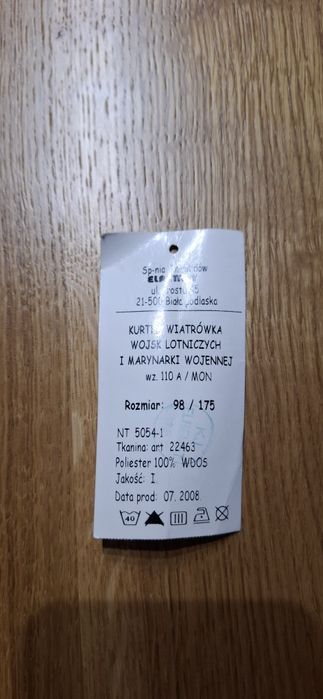 Kurtka wiatrówka Sil Powietrznych wzór 110A/MON