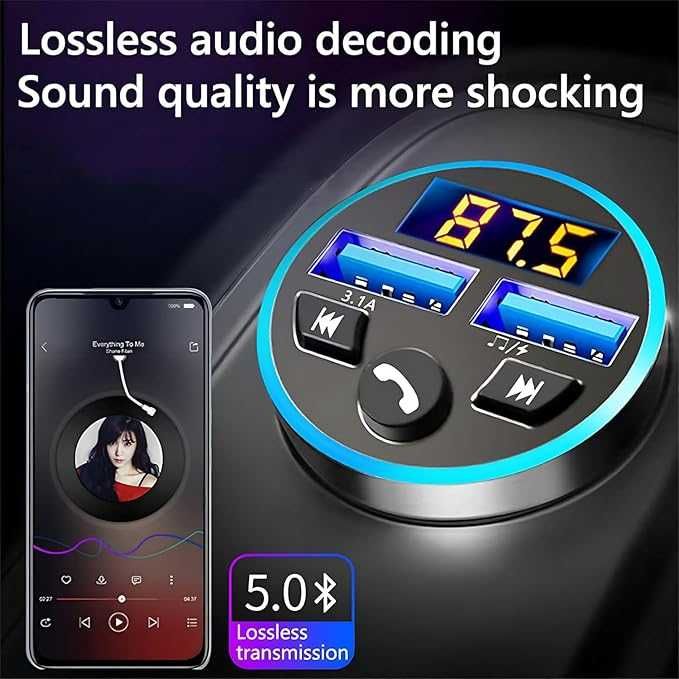 Adapter Bluetooth Transmiter samochodowy Transmiter Bluetooth 378