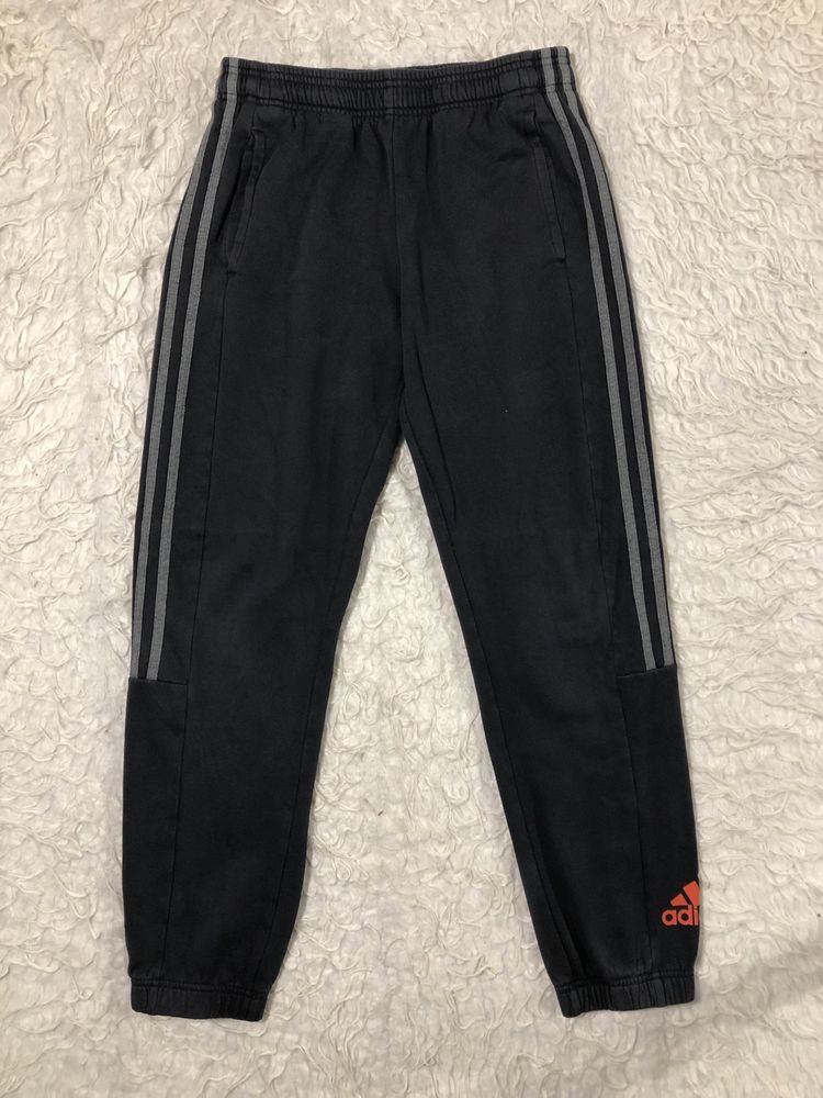 Spodnie dresy Adidas 3 stripes paski rozmiar S czarne
