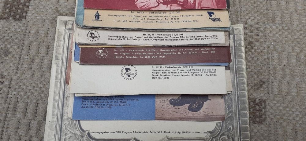 Stare Foldery z DDR Filmów z Bloku Komunistycznego lata 52-61 WYSYŁAM