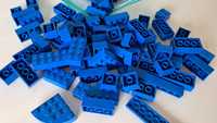 Klocki Lego mix kształtów niebieskie 970 gramów