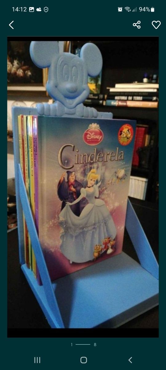 9 Livros da Disney com Suporte