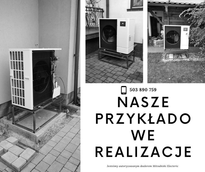 Pompa ciepła Mitsubishi Electric Zubadan 8 KW, z Montażem kotłowni