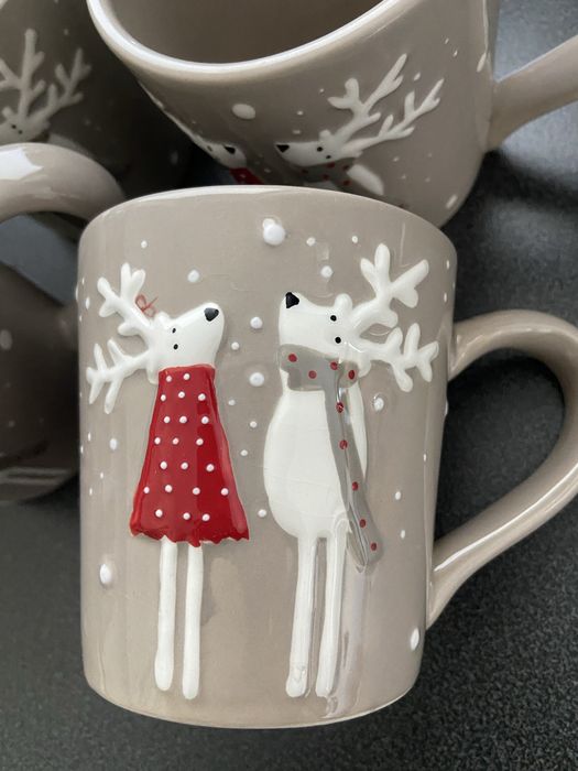 Home and You Deer in love kubek świąteczny renifery