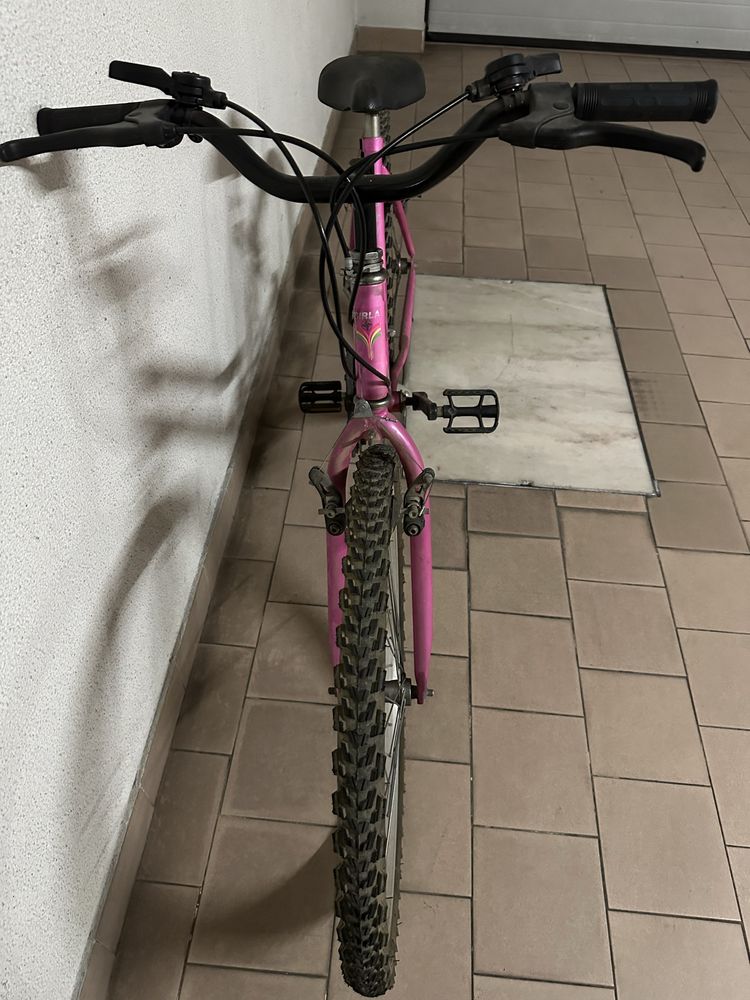 Bicicleta de adulto rosa