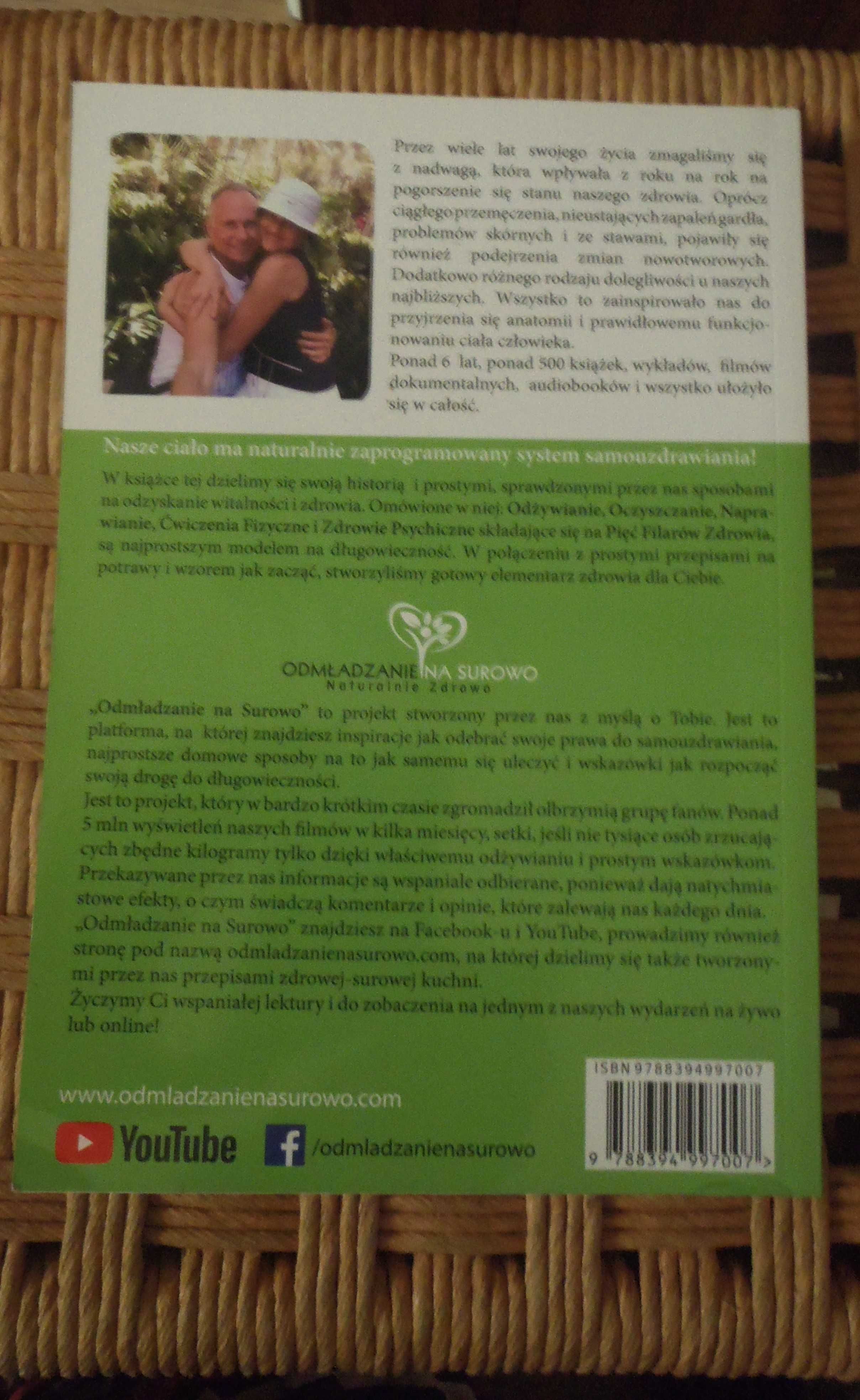 ''Surowe zdrowie'' Agnieszka juncewicz i Mariusz Budrowski, ksiazka