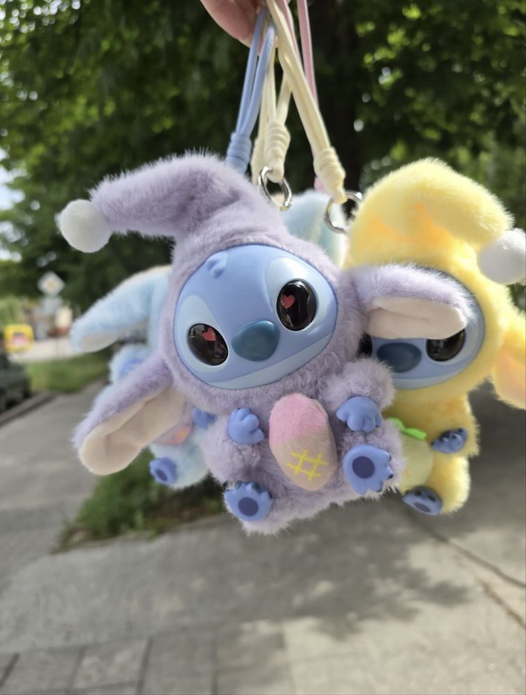 Мягкая игрушка-брелок Стич Labubu 17см бокс Stitch Pop Mart