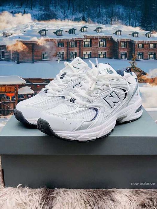 "Buty Trampki" New_Balance_530_White_Silver_Navy R.37