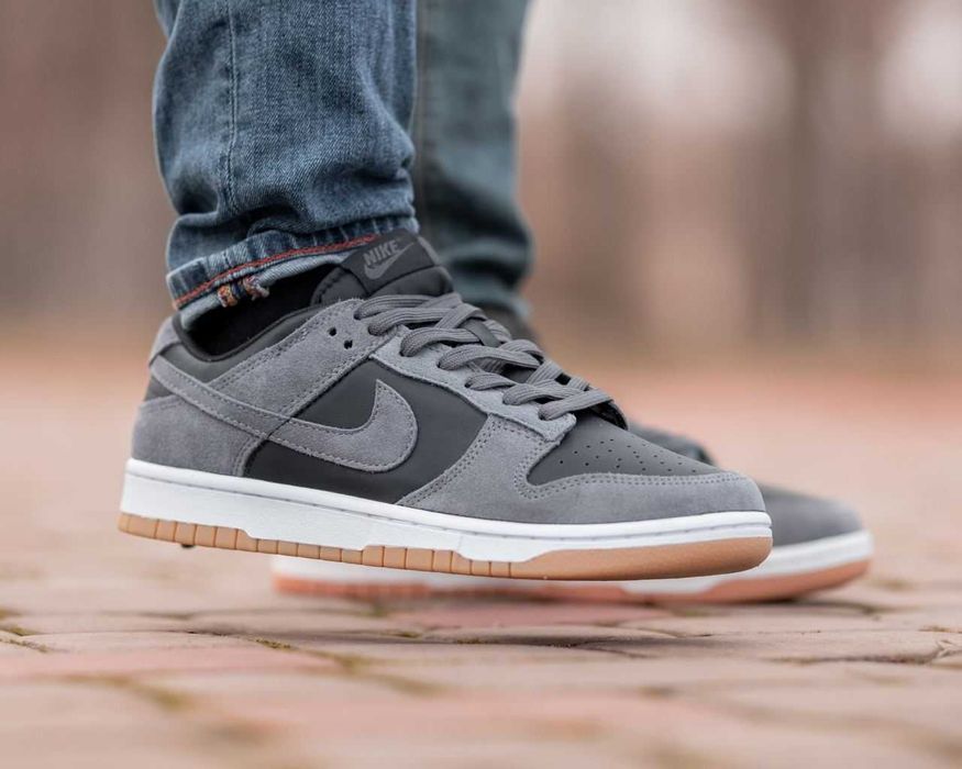 Мужские кожаные кроссовки Nike SB Dunk Low кросівки найк сб данк замш