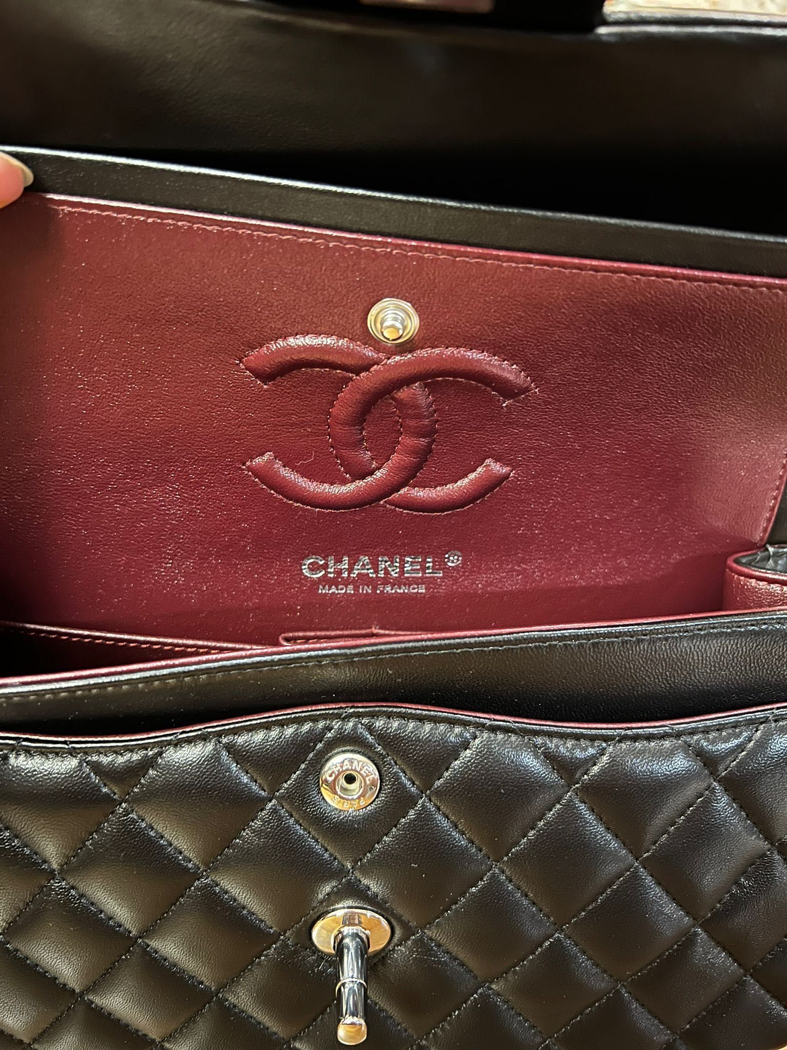 Torebka Chanel CC Flap Bag 23 cm czarna skóra jagnięca Wysyłka 24h