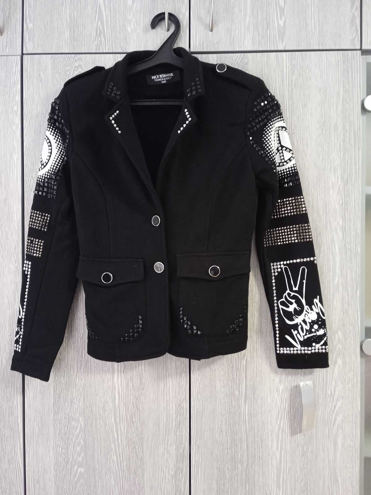 Пиджак черный новый с биркой Nice Istanbul Fashion Addict