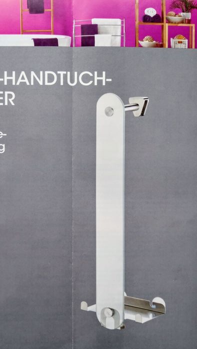 Wieszak łazienkowy ścienny/kabinowy Szkło