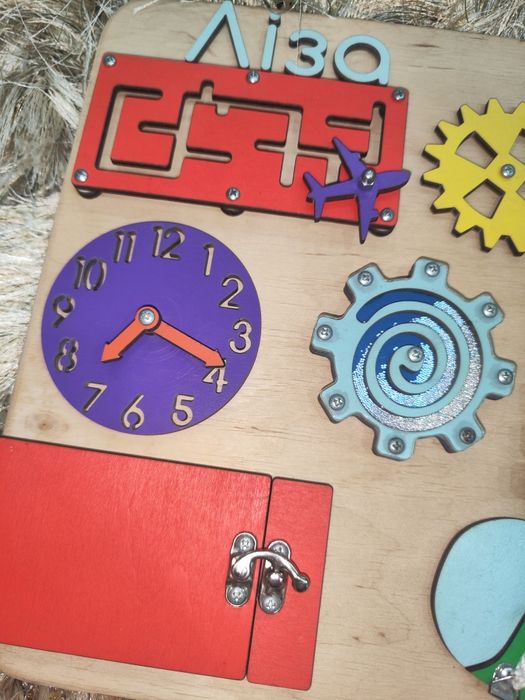 Дерев'яна іграшка,куб Монтессорі,Бізіборд,дошка розвиваюча