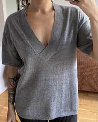 Bluza V-dekolt sweter XXS Monki