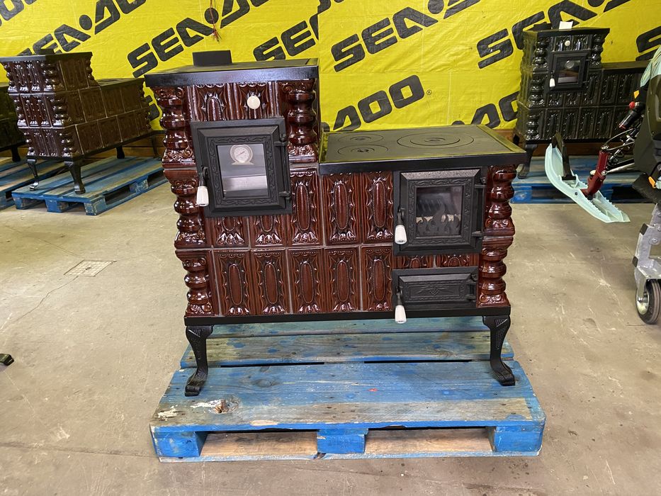 piec kuchenny kaflowy szamotowy, kuchnia kaflowa węglowa, angielka