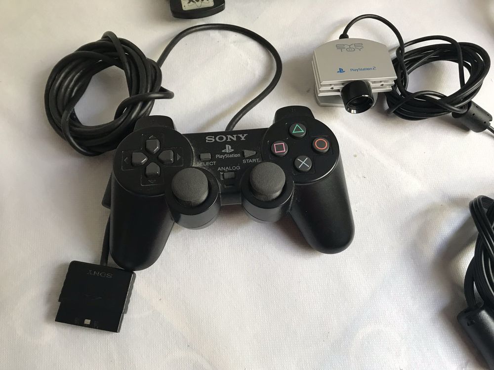 Ps2 Slim + Comando + eye toy + cartao memoria 64Gb impecavel
