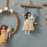 Macrame: recreação de famílias, fadas, identificar quartos com nome