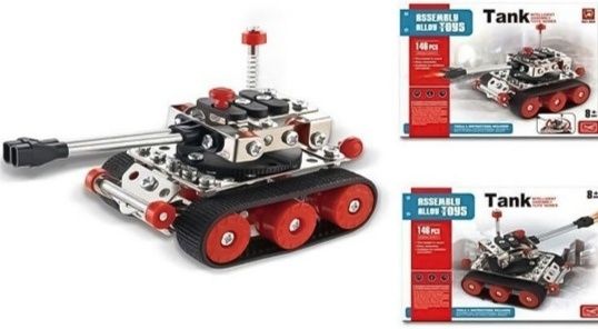 Конструктор металлический танк новый