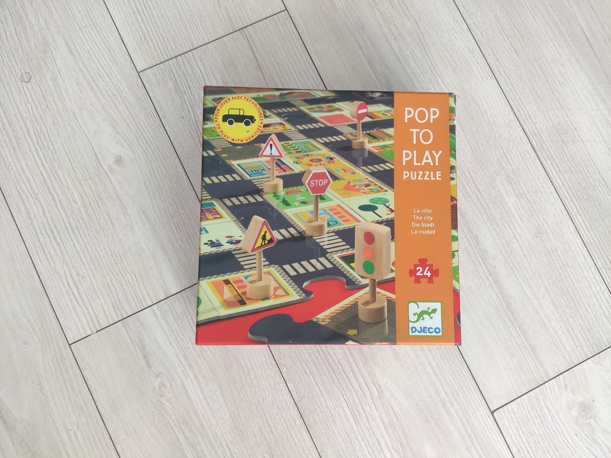 Puzzle droga Djeco Pop to Play 24 elementy
