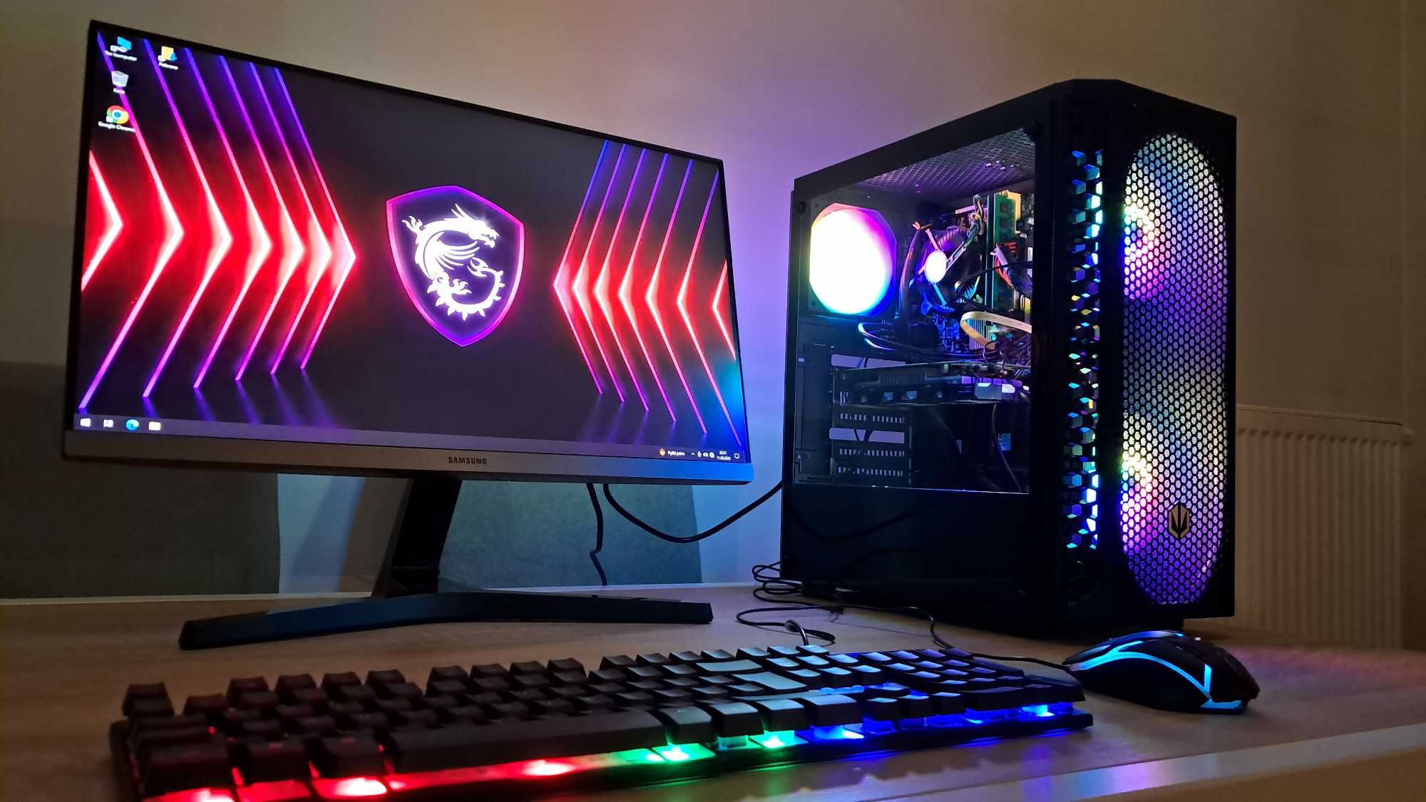 Zestaw Dla Gracza i7 8x3.9GHz/GTX/Ram-16GB/SSD+1TB/Samsung 24' IPS