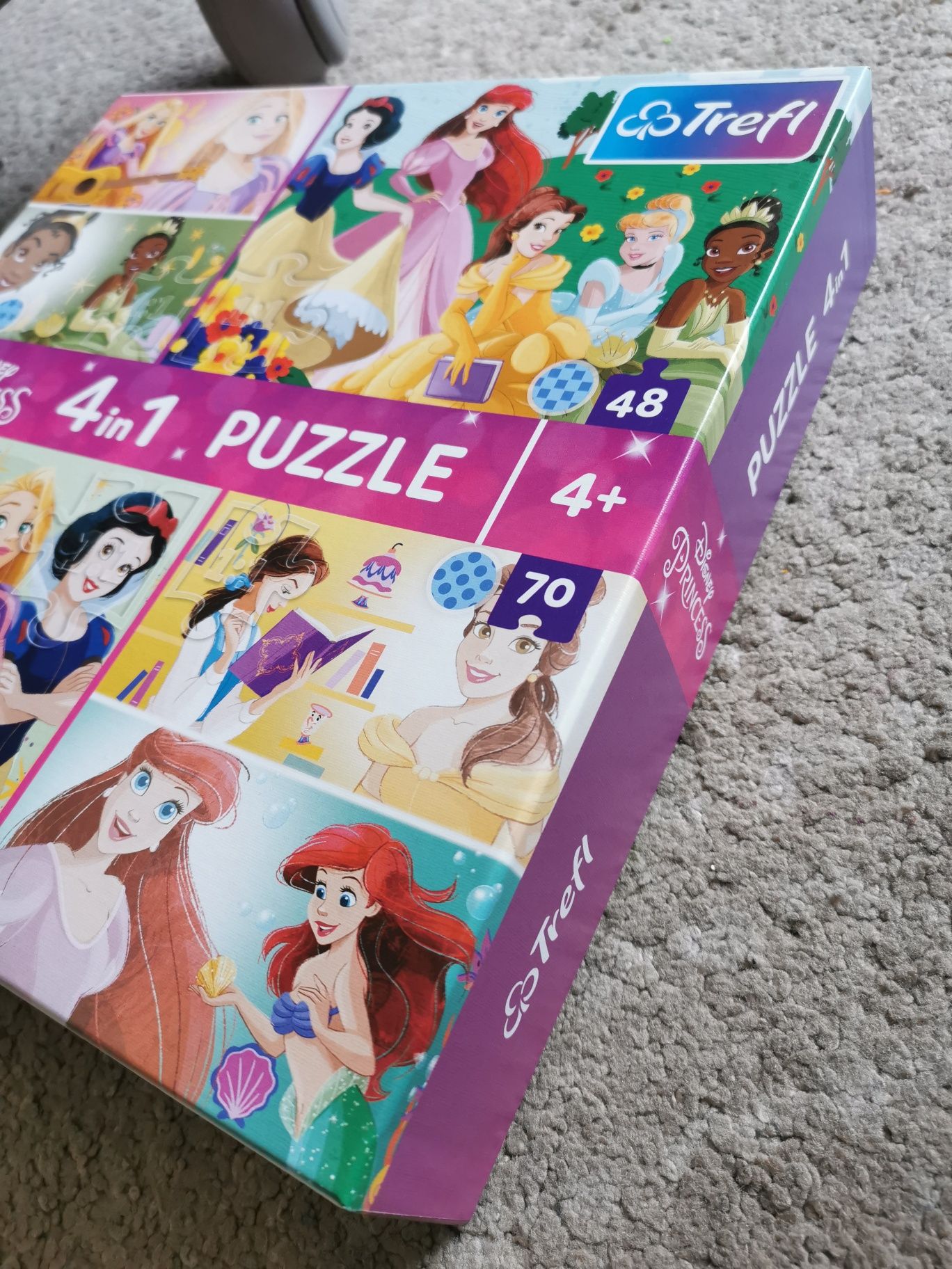 Jak nowe puzzle 4w1 Disney Princess Księżniczki