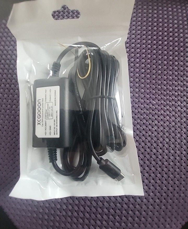 Kabel 12V usb C kamera telefon rejestrator jazdy ładowanie 24h