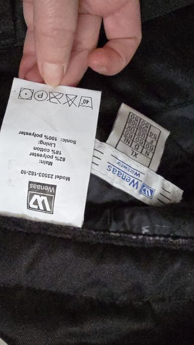 Spodnie zimowe robocze męskie rozmiar XL jak nowe