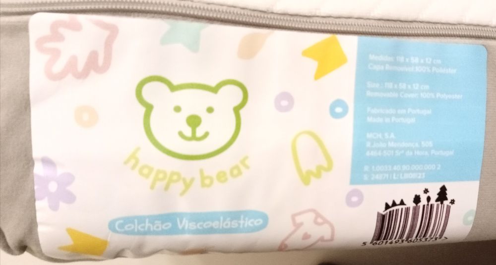 Conjunto com Cama de viagem para bebé+ colchão viscoelástico+ cobertur