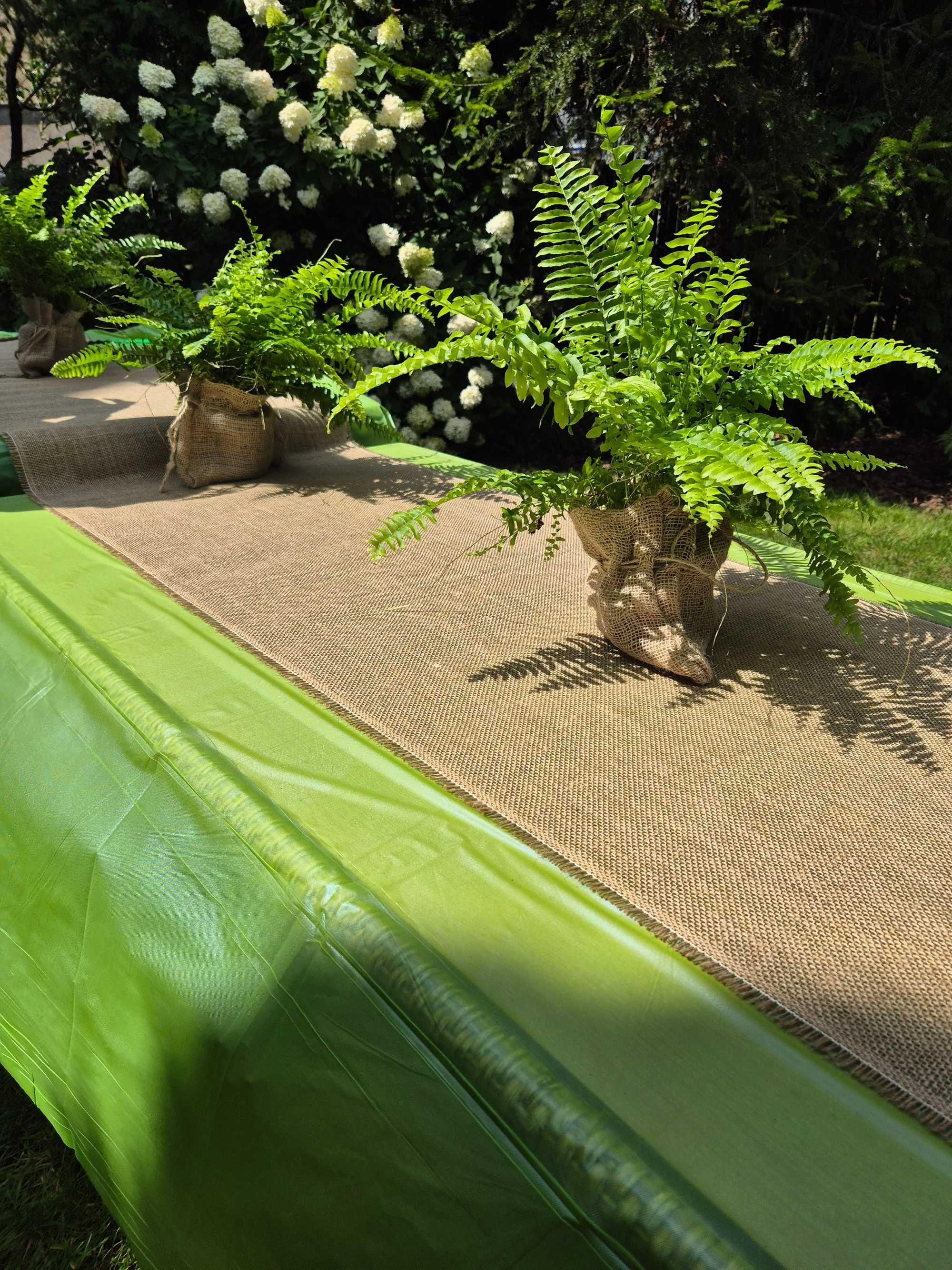 JUTA tkanina jutowa DEKORACYJNA NATURALNA bieżnik 5m 30cm