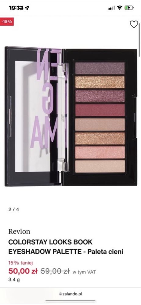 paletka cieni do powiek revlon paleta oczy nude beż fiolet róż złoto