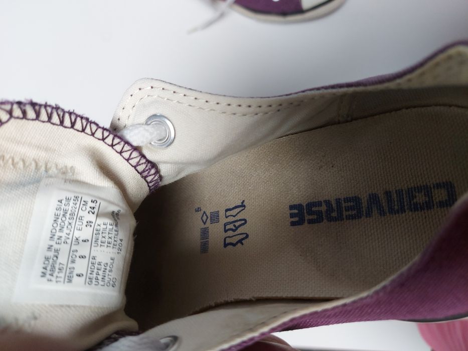 CONVERSE bordowe rozm. 39