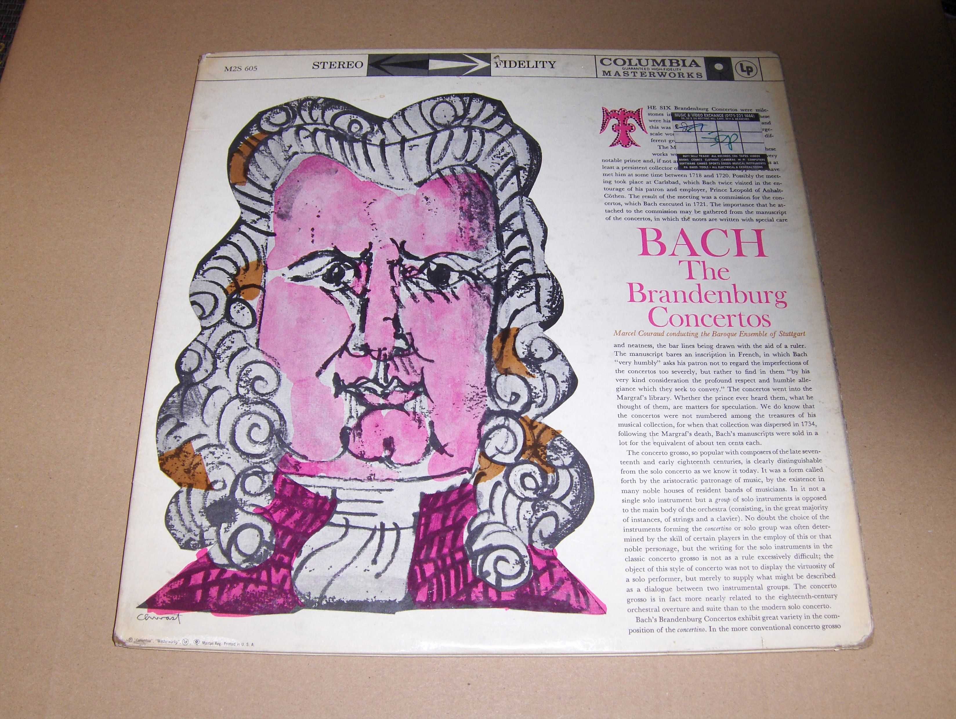 Bach The Brandenburg Concertos wyd. USA 2 LP