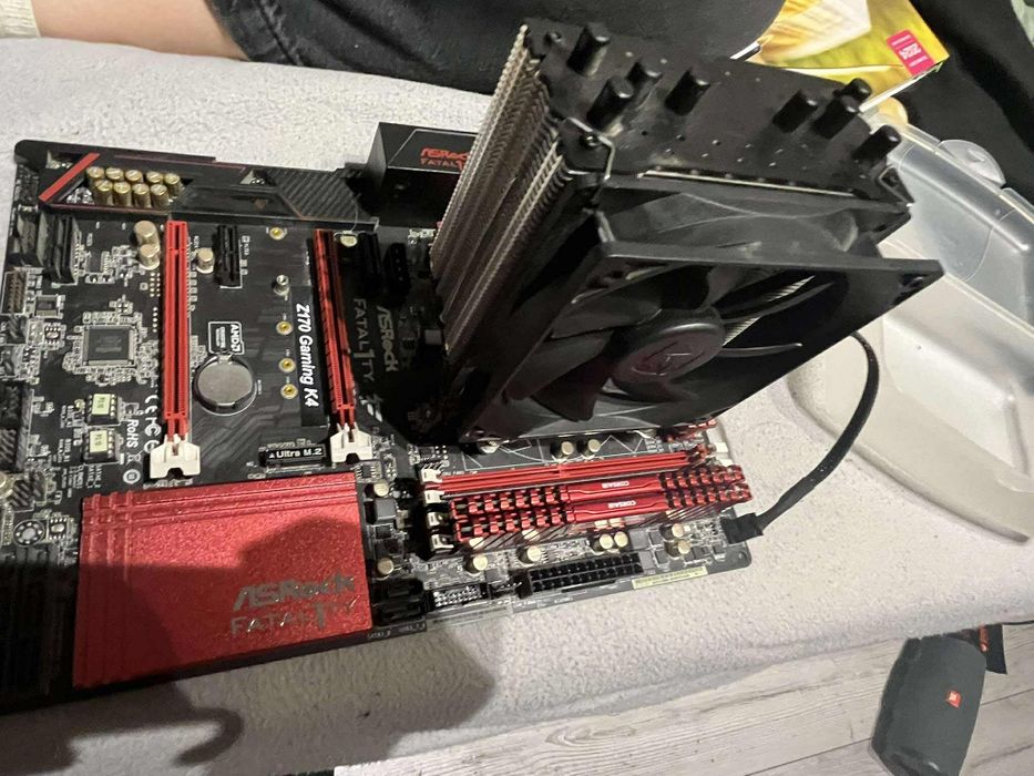Zestaw płyta główna + Procesor + chłodzenie + 16 GB ram+ backplate