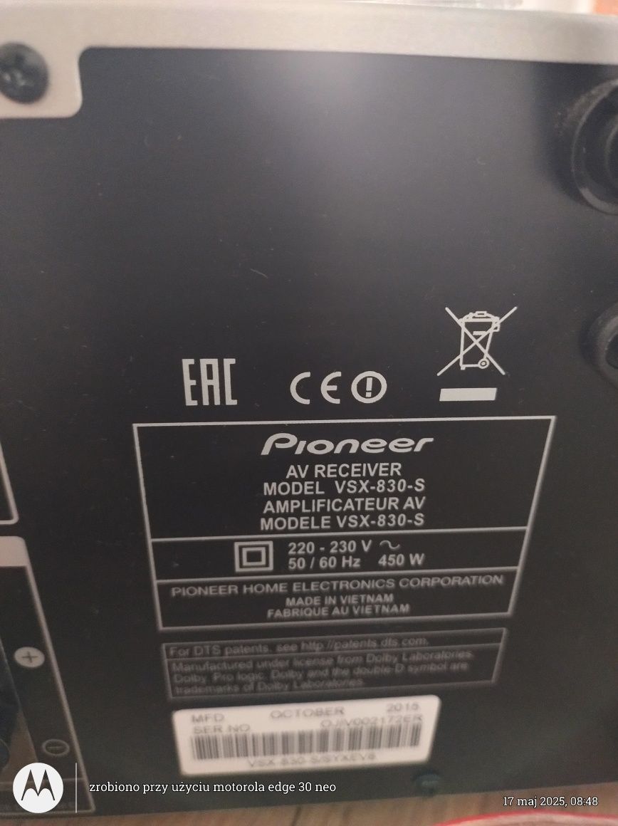 Amplituner Pioneer VSX 830