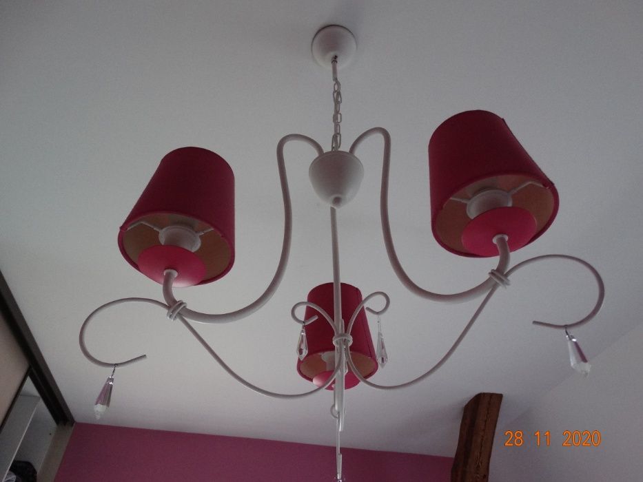 lampa sufitowa z kryształkami