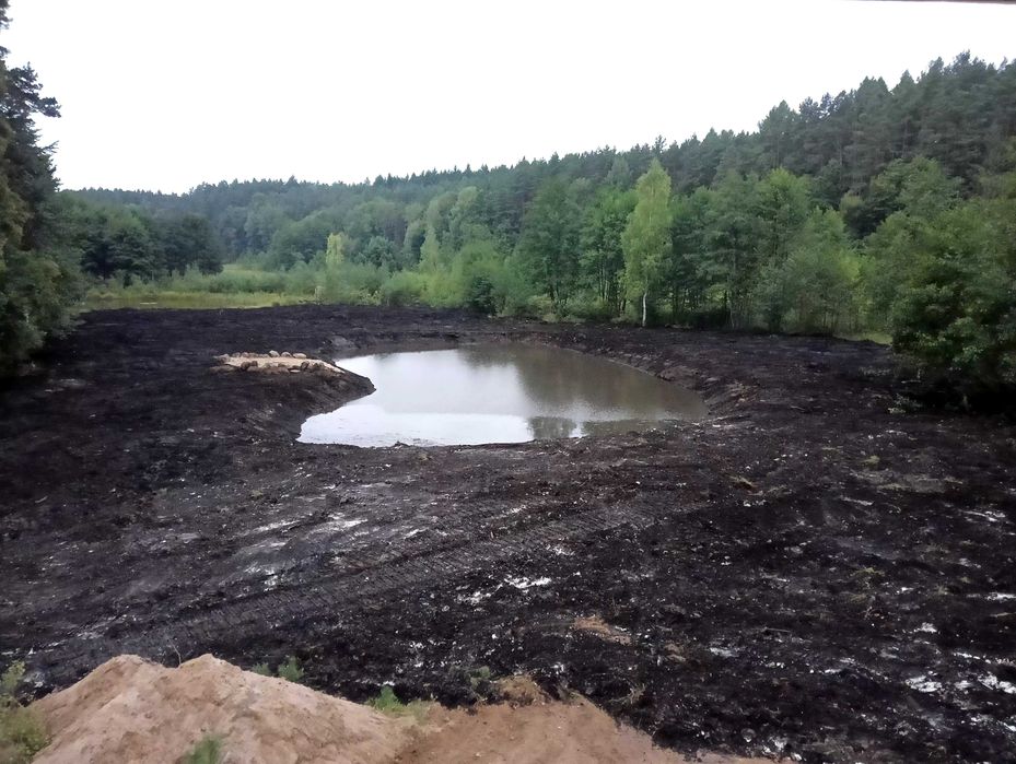 Stawy melioracje wykopy wyburzenia wynajem koparki