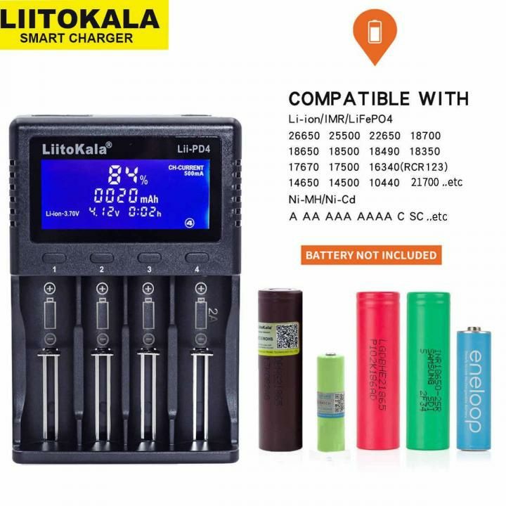 Зарядное устройство LiitoKala Lii-PD4 для аккумуляторов Ориг! литокала