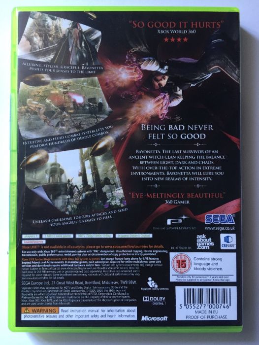 Bayonetta (Xbox 360) - Como Novo