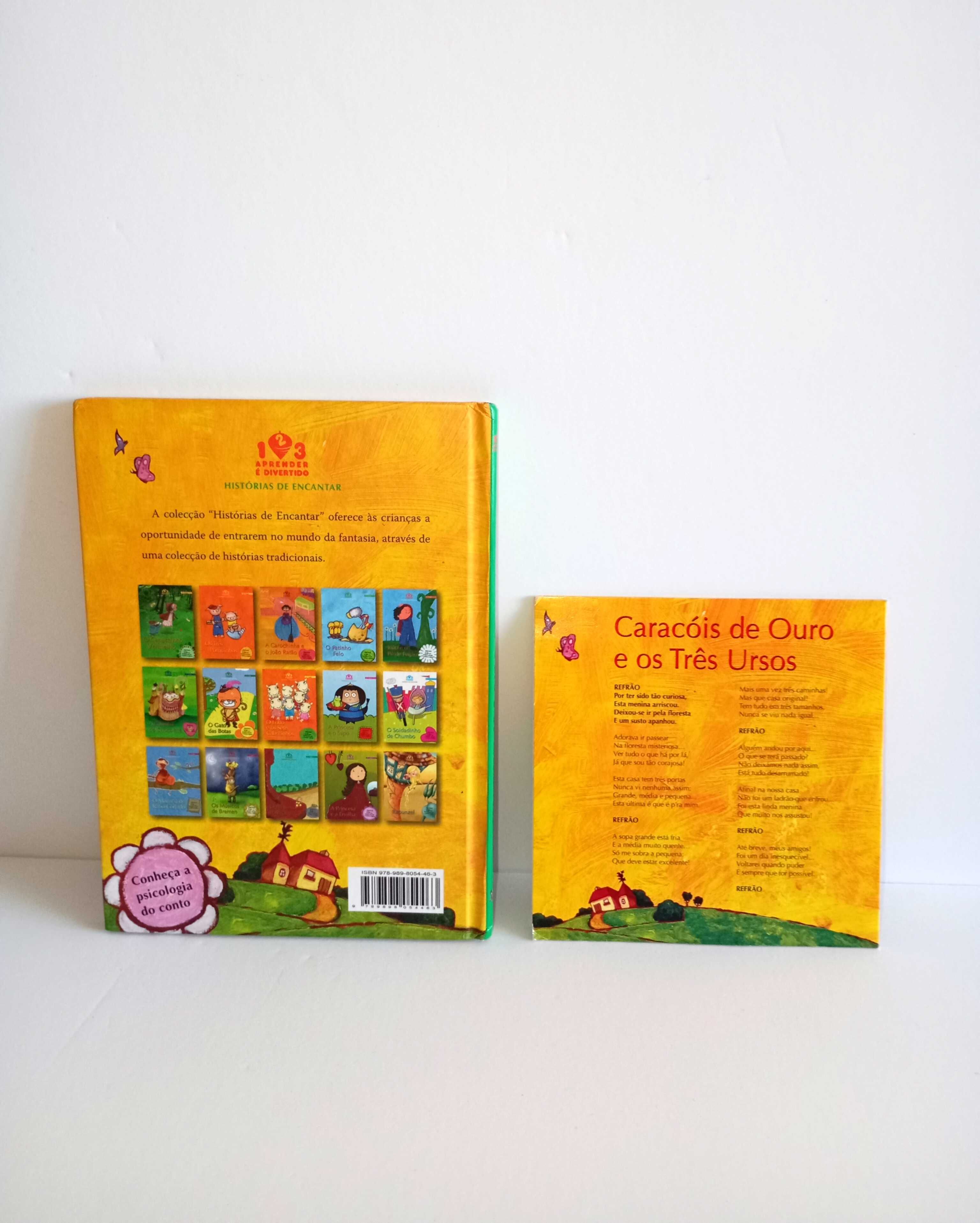 Caracóis de ouro e os 3 ursos Livro+ CD -Coleção Histórias de encantar