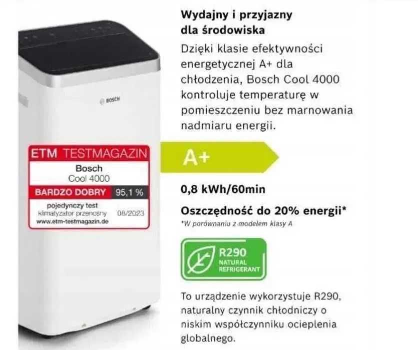Klimatyzator mobilny model Bosch cool 4000