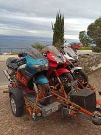 Wynajem Przyczepa Motocyklowa 3 Motocykle Moto do transportu motocykli