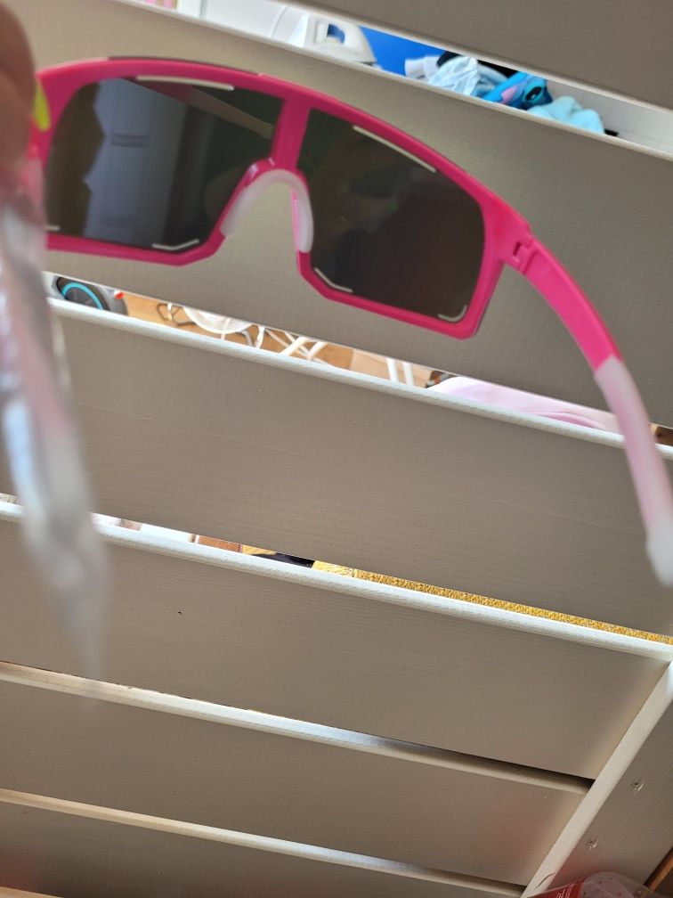 Okulary różowe hulajnoga rower do auta