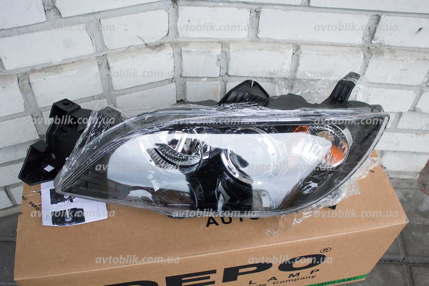 Передні фари Mazda 2, 3, 6, 323, 626, CX5, CX3, CX9, Premacy
