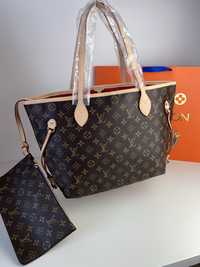 Torebka damska shopperka Louis Vuitton Neverfull monogram LV premium