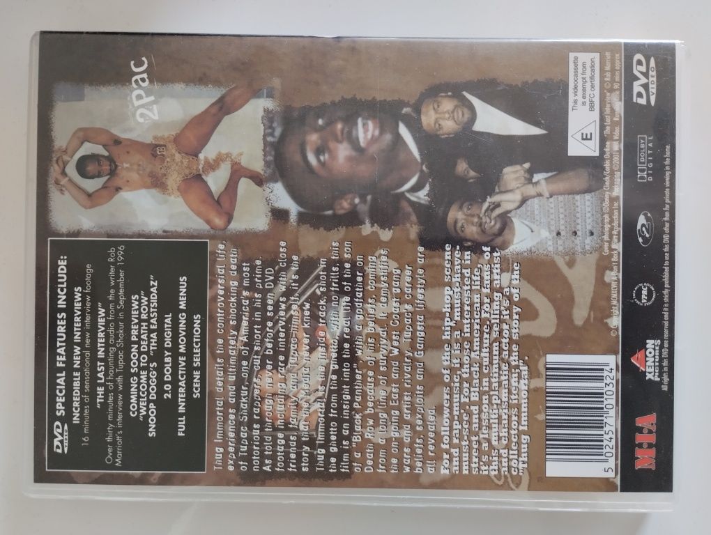 Tupac shakur thug immortal, 2pac dvd