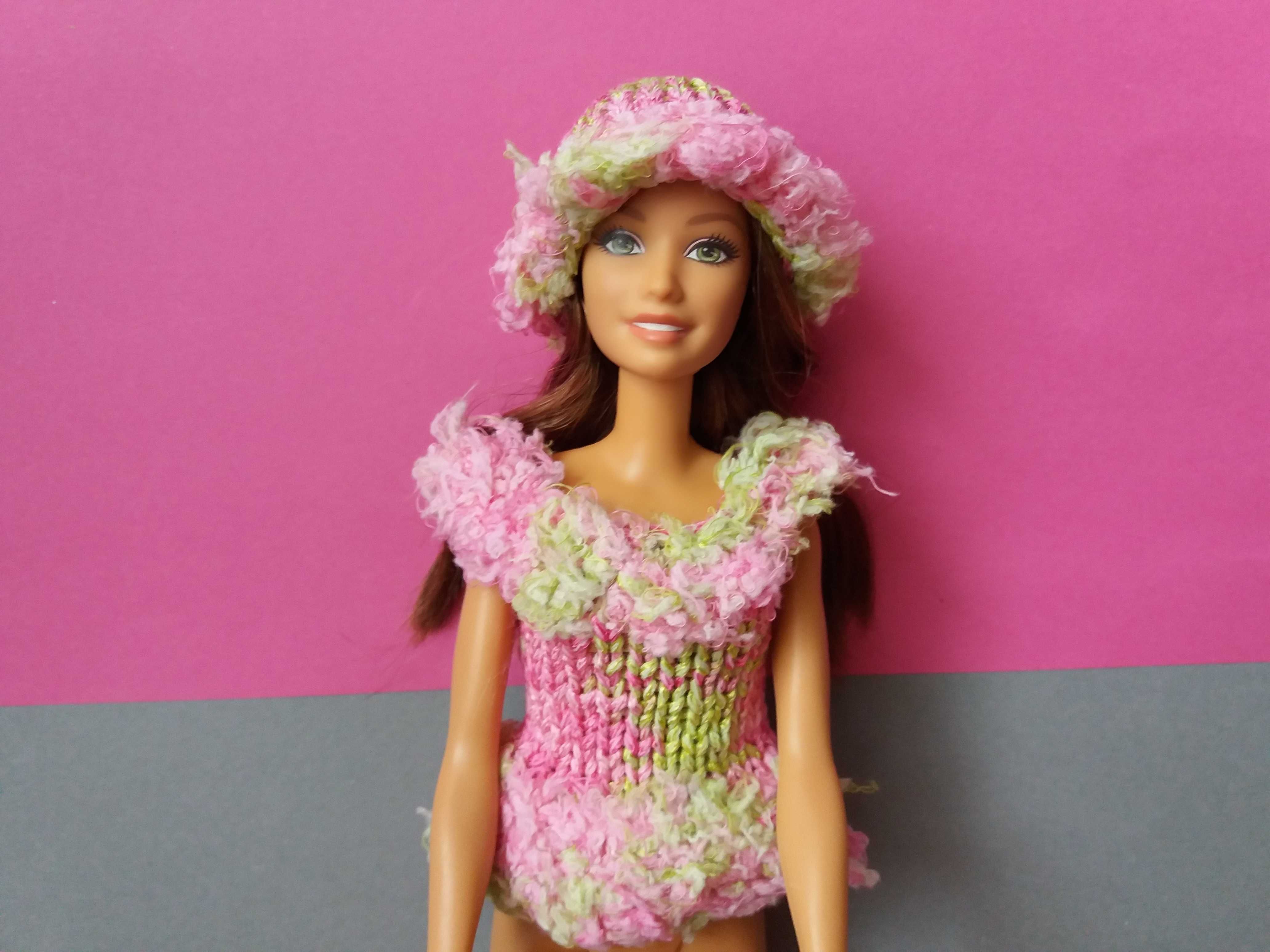 Ubranka dla lalki Barbie bluzka kapelusz