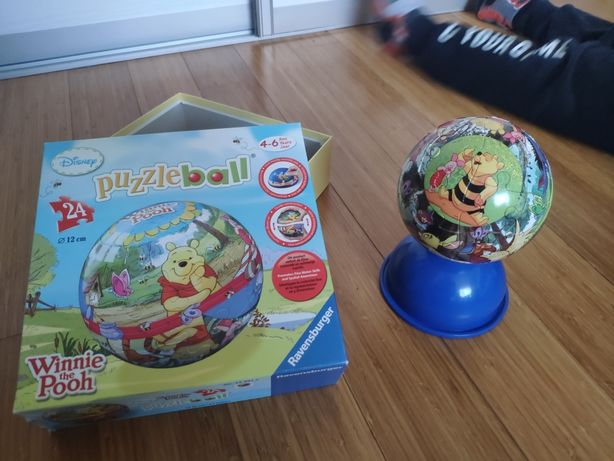 Puzzle kuliste puzzle Ball 3D Kubuś puchatek
