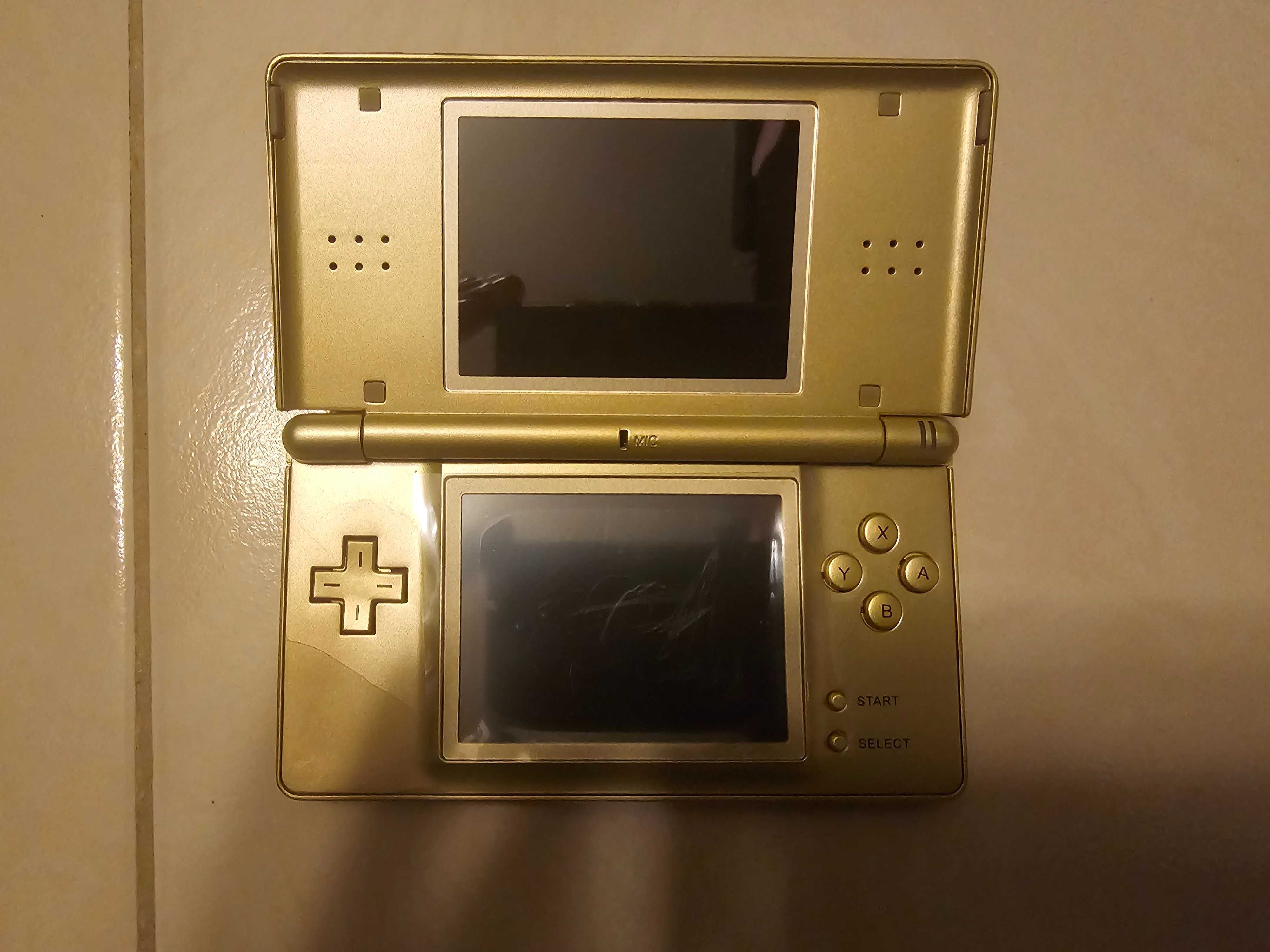 Nintendo DS LITE, złota, gold, konsola przenośna