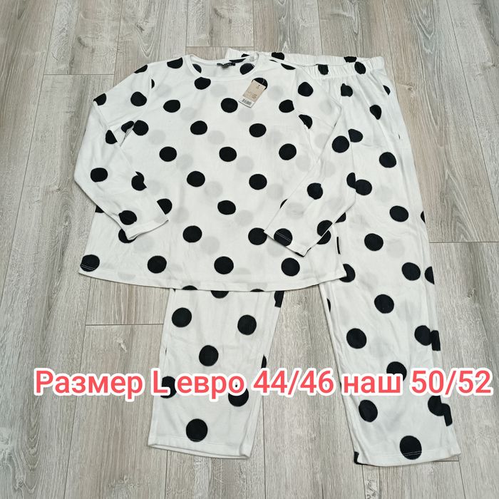 Женская флисовая пижама, домашнний костюм esmara®  размер S M L